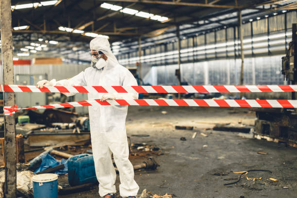 Professional Hoarding Cleanup technician working in Mulberry, FL